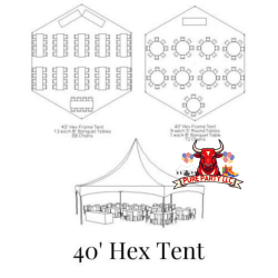 IMG 0333 1734049928 40' x 40' Hexagon High Peak Tent