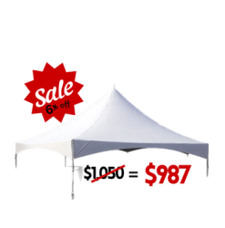 40' x 40' Hexagon High Peak Tent