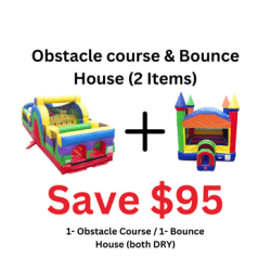 Obstacle Course + Bounce House (Both DRY)