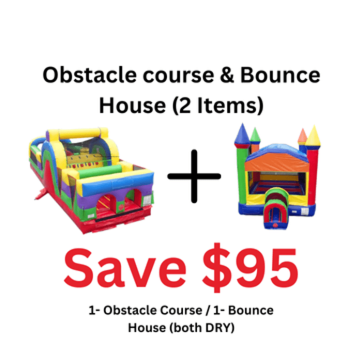 Obstacle Course + Bounce House (Both DRY)