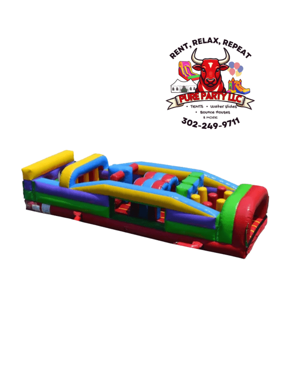 7-Element Retro Inflatable Obstacle Course