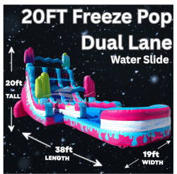 20FT Freeze Pop DUAL Water Slide