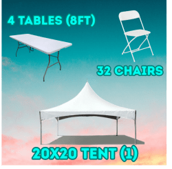 20x20 Tent / Table / Chair Package