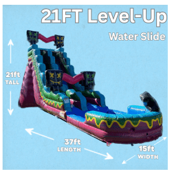 LEVEL UP 21 FT WATER SLIDE