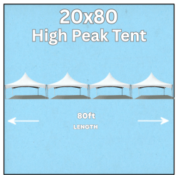 20' x 80' High Peak Tent 20' x 80' High Peak Tent