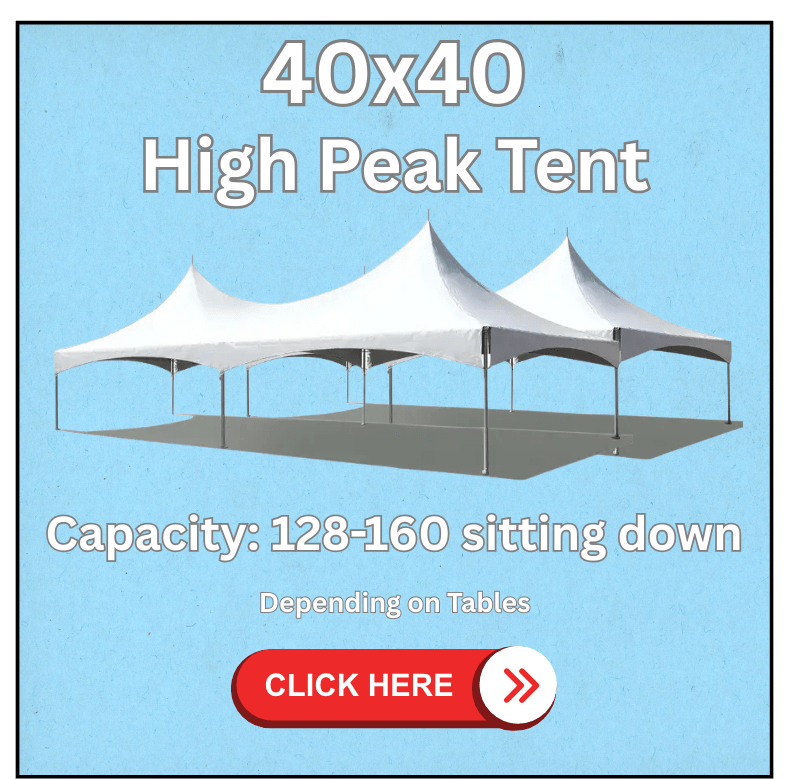 40x40 High Peak Tent Tent Rentals