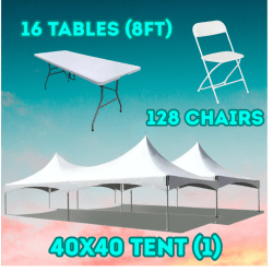 40x40 Tent / Table / Chair Package