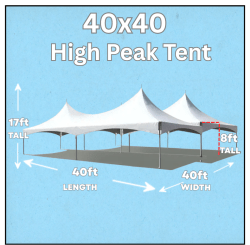 40x40 High Peak Tent 40x40 High Peak Tent