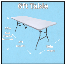 6ft Tables