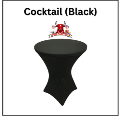 COCKTAIL TABLE LINEN (BLACK)