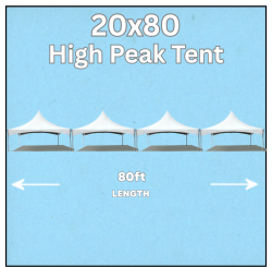 20' x 80' High Peak Tent 20' x 80' High Peak Tent
