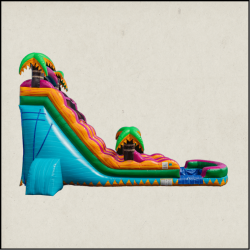24ft teal crush waterslide Pure party Georgetown Delaware 2 tiny 1 1 24FT TEAL CRUSH WATERSLIDE