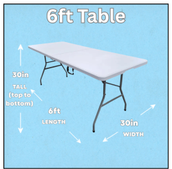 6ft Tables