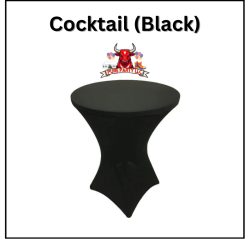 COCKTAIL TABLE LINEN (BLACK)