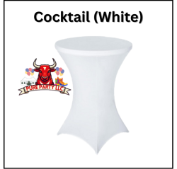 COCKTAIL TABLE LINEN (WHITE)