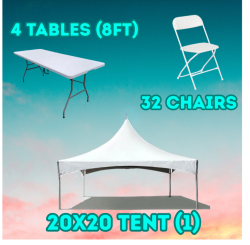 20x20 Tent / Table / Chair Package