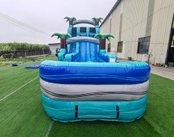 56 1778250852 20ft BAHAMA BLAST DUAL LANE WATERSLIDE