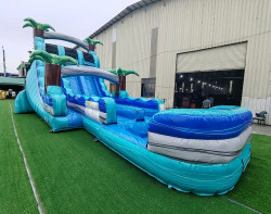 57 1778250852 20ft BAHAMA BLAST DUAL LANE WATERSLIDE