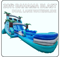 20ft BAHAMA BLAST DUAL LANE WATERSLIDE